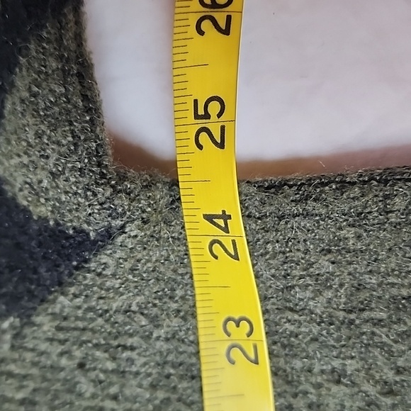 Frye Women's Open Front Cardigan Sweater Size XXL Aztec Southwestern,Green/Black - Picture 10 of 10